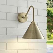 Presley Curved Arm Outdoor Wall Light